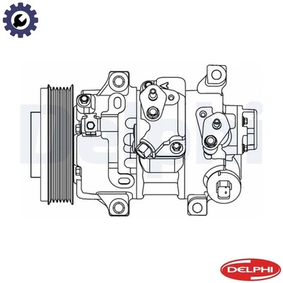 COMPRESSOR AIR CONDITIONING CS20478 FOR TOYOTA COROLLA/QUEST/ALTIS VERSO/VAN - Image 1 of 4