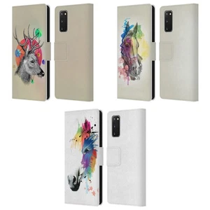 OFFICIAL MARK ASHKENAZI ANIMALS LEATHER BOOK CASE FOR SAMSUNG PHONES 2 - Picture 1 of 9