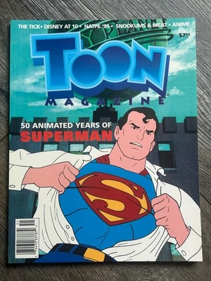 TOON Magazine #6 1995 Animation Cartoon SUPERMAN Animated 50 Years The Tick - Image 1 of 3