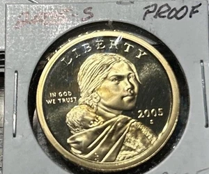 2005-S Sacagawea Dollar - Choice Gem Proof Lustrous No Reserve #E4792 - Bild 1 von 2