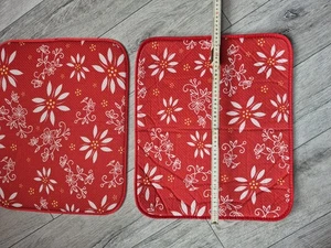 TEMPTATIONS Matten 2 er Set Rot Von Qvc... - Bild 1 von 4