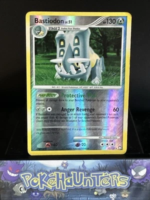 Pokémon Card Bastiodon 21/123 Mysterious Treasures Reverse Holo Rare Played - Image 1 of 4