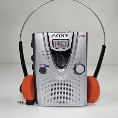 Reproductor de casete grabadora Sony TCM-400 plateado portátil Japón reacondicionado Foto 1 de 4