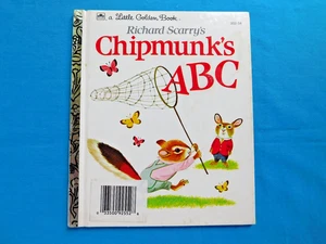 Richard Scarry’s Chipmunk’s ABC By Roberta Miller Little Golden Book 202-54 1963 - Bild 1 von 4