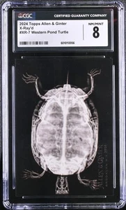 2024 Topps Allen & Ginter Western Pond Turtle #XR-7 X-Ray'd Baseball CGC 8 - Picture 1 of 2