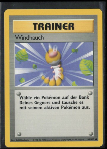 Pokemon Windhauch Gust of Wind Häufig Grundset Base Set 93 NM GERMAN | eBay
