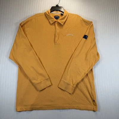 Camisa polo deportiva de golf Callaway para hombre XL amarilla 1/4 cremallera manga larga 100 % algodón Foto 1 de 4