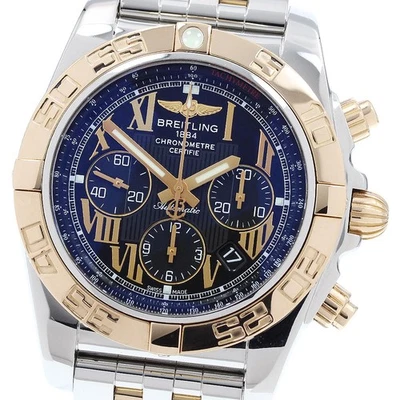 BREITLING Chronomat44 CB0110 K18PG2 tone black Dial Automatic Men's Watch_906061 - Image 1 of 4