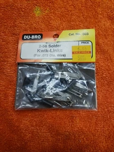 Du-Bro - 2-56 Solder Kwik-links .072 Dia Wite - New Part 603 - JT25 - Picture 1 of 5