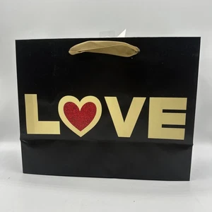 12 Stck. Elegante Punze Liebe Valentinstag Geschenktüte mit Etikett 9x7 Zoll - Bild 1 von 12