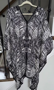 PINEDA COVALIN Poncho grau Wolf Seide vielseitiger Stil - Bild 1 von 1