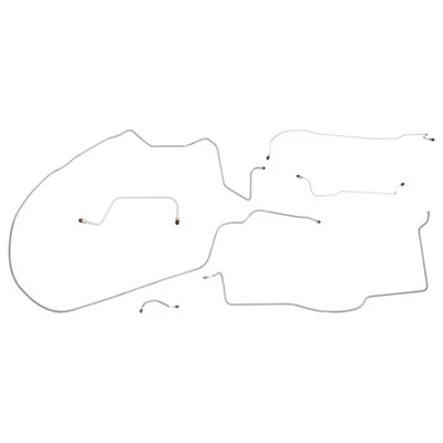 Plymouth Belvedere 1965 satélite completo manual kit de línea de freno de tambor acero original Foto 1 de 4