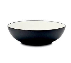 NORITAKE COLORWAVE BLACK GRAPHITE VEGETABLE BOWL 9.5" 64 OZ STONEWARE NEW NIB - Picture 1 of 8
