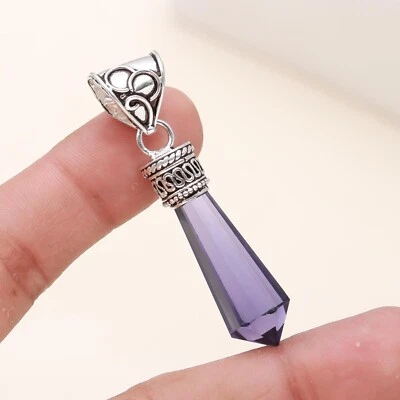 Colgante de piedras preciosas de iolita hecho a mano de plata de ley 925 colgante regalo para ella Foto 1 de 4