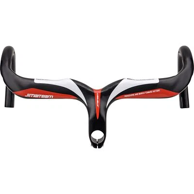 400/420/440mm Bicycle Integrated Drop Bar Carbon Fiber Road Bike Handlebars - Image 1 of 4