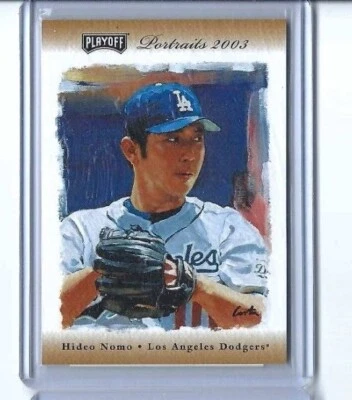 2003 Playoff Portraits Materials Hideo Nomo #17 GU Jersey 59/100 - Image 1 of 2