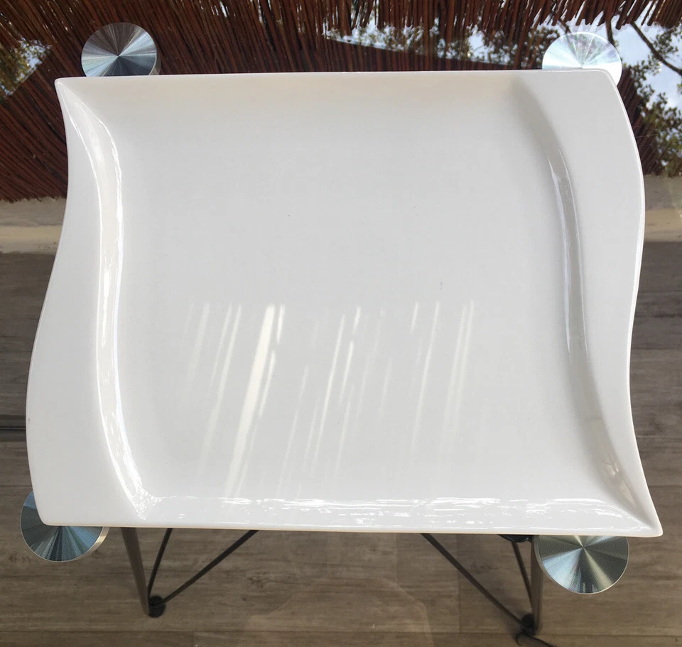 vanWell Marken  Tafel  Speiseteller»Harmony« Porzellan,Groß 29cm.Lx24cm.B ,Weiß, - Bild 1 von 4