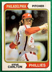 Steve Carlton 1974 Topps #95  Philadelphia Phillies NM HOF Legend