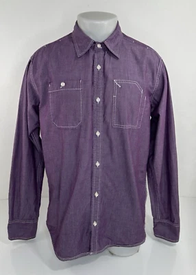 WISH BONE - Sólido Informal Manga Larga Para Hombre Md. Camisa Foto 1 de 4