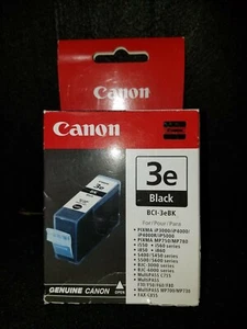 Cartucho de tinta negro Canon 3e: BCI-3eBK genuino - Imagen 1 de 3