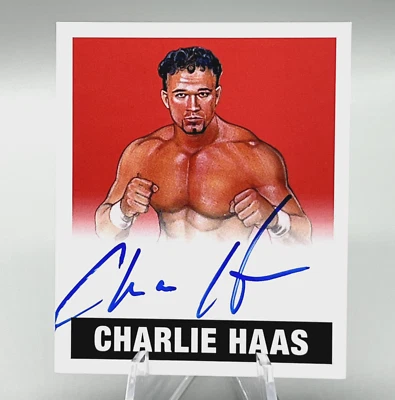Charlie Haas /10 Auto signed autograph on card 2017 Leaf Originals Wrestling WWE - Image 1 of 4