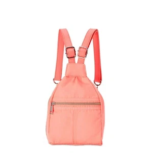 NEW Peach Backpack w/Tags Nylon Mini Chain Fast Shipping ✈ - Picture 1 of 5