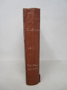 The Craftsman Gustave Stickley Bound Magazine Volume V October 1903 March 1904 - Imagen 1 de 17