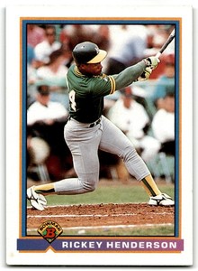 1991 BOWMAN RICKEY HENDERSON OAKLAND ATHLETICS #213