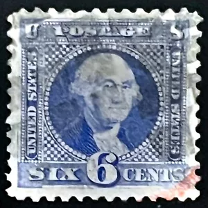 #115 Used, 1869 6¢ Pictorial Washington Very Well Centered w/Clean 2001 PF Cert - Picture 1 of 3