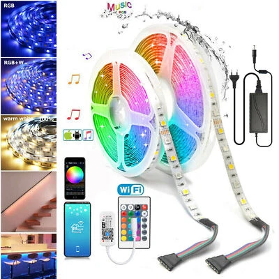 LED Streifen RGB+warmweiß 12V Band 5m rgbw Strip RGBW Stripe dimmbar Wasserdicht - Bild 1 von 4