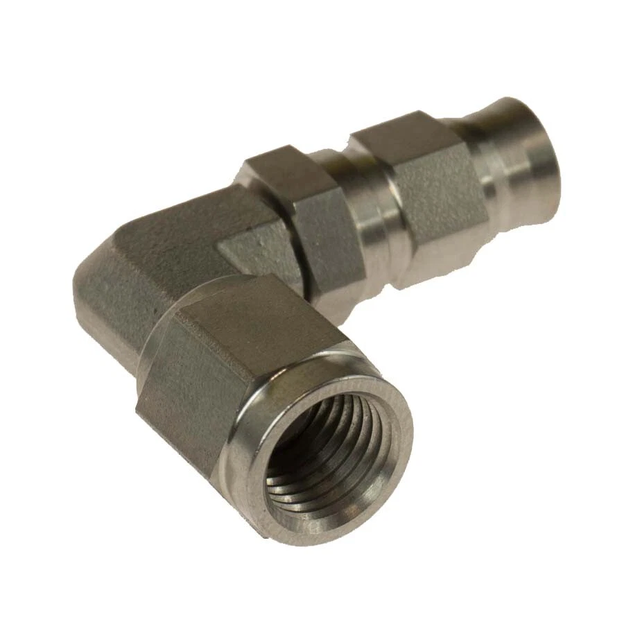 Motamec -3 AN 7/16 UNF Innengewinde 90 Grad drehbar Edelstahl Bremsverschraubung - Bild 1 von 1