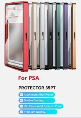 PSA Protector Aluminium Case Schutzhülle für Sport / Pokemon Karten  div. Farben - Bild 1 von 4