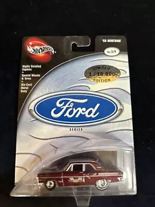 100% Hot Wheels Ford Series CARD ERROR Ford Thunderbolt on ‘65 Mustang -Maroon - Picture 1 of 3