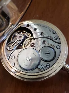 OMEGA GF IMPECCABLE CASE AND MOVEMENT 6 SIZE PRIVATE NAME DIAL & MVMT 1908 - Picture 1 of 13
