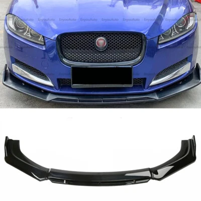 For Jaguar F-Type Universal Front Bumper Lip Spoiler Splitter Gloss Black  Foto 1 de 4