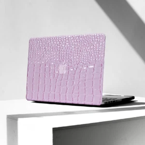 Crocodile PU Leather Case for MacBook Air 13" M4 M3 M2 A3240 A3113 A2681 - Picture 1 of 9