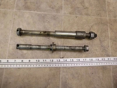 1993 Kawasaki KZ550 F K434-1) front and rear wheel axle bolts set #2 - Image 1 of 4