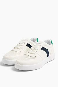 TOPSHOP CHARLTON EU 39 US SIZE 7 WHITE LACE UP SNEAKERS - Picture 1 of 9