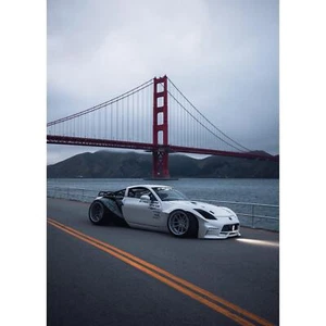 Nissan 350z Widebody JDM Car Art Poster #008 - High Resolution Premium Wall Deco - Picture 1 of 15