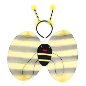 Bumble Bee set Wings with face on centre and deeley bopper Alice band UK Seller - Picture 1 of 3