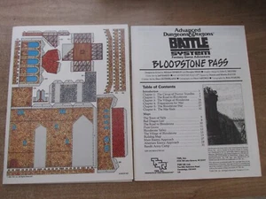 TSR AD&D H1 BLOODSTONE PASS 9122 OTTIME CONDIZIONI NON TAGLIATO ADV DUNGEON DRAGON SENZA SCATOLA SENZA SCATOLA - Foto 1 di 4