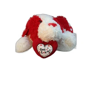 Hug&Luv Red & White Got Love? Herz Valentinstag Hund 38 Zoll Plüschtier Stofftier RIESIG - Bild 1 von 6