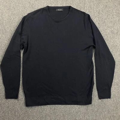 Suéter Zara Para Hombre Extra Grande Negro Pullover Informal 100% Lana Adultos Foto 1 de 4