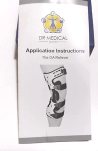 LEFT Knee Brace OA Reliever Stop Pain Osteoarthritis Adjustable Black KB138L New - Picture 1 of 9