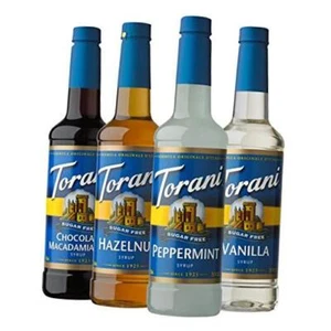 Torani 25.4 Ounce 25.4 Fl Oz (Pack of 4) Sugar Free Syrup, Holiday Variety Pack - Picture 1 of 7