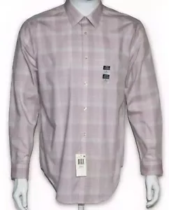 Calvin Klein Mens Slim-Fit Stretch Multi-Pink Button Up Dress Shirt L 16 32-33  - Picture 1 of 13