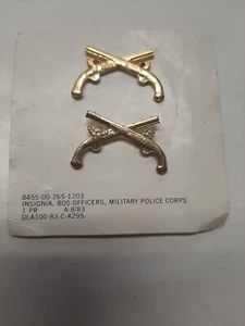 COLLAR DE POLICÍA MILITAR DE EE. UU. INSIGNIA DE OFICIALES MP INSIGNIA HECHA EN EE. UU. - Imagen 1 de 2