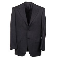 Kiton Classic-Fit Dark Gray Woven Melange Wool Suit 40R (Eu 50)