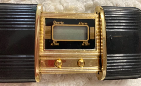 Collectible Collapsible Travel Quartz Alarm Clock Needs Battery Cover