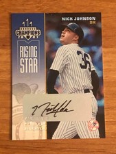 2003 Donruss Champions Autographs #178 Nick Johnson #'d 277/500 Yankees